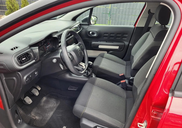 Citroen C3 cena 23500 przebieg: 94000, rok produkcji 2019 z Dobra małe 407